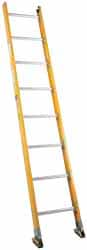 Made in USA - 14' High, Type IA Rating, Fiberglass Extension Ladder - All Tool & Supply