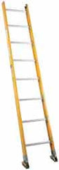 Made in USA - 14' High, Type IA Rating, Fiberglass Extension Ladder - All Tool & Supply