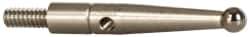 Compac - 2mm Ball Diam, Carbide, Ball Test Indicator Contact Point - 0.72" Contact Point Length, Use with Brown & Sharpe Dial Test Indicators - All Tool & Supply