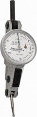 INTERAPID - 0.06 Inch Range, 0.0005 Inch Dial Graduation, Horizontal Dial Test Indicator - 1.2 Inch White Dial, 0-15-0 Dial Reading - All Tool & Supply