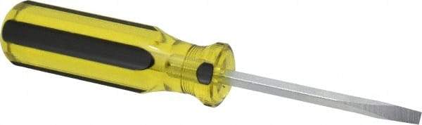 Stanley - Standard Slotted Screwdriver - Round Shank, Acetate Handle - All Tool & Supply