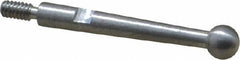 SPI - 1/8" Ball Diam, Steel, Ball Test Indicator Contact Point - 3/4" Contact Point Length, Use with Teclock Test Indicators - All Tool & Supply