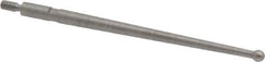 SPI - 0.078" Ball Diam, Steel, Ball Test Indicator Contact Point - 1-1/2" Contact Point Length, Use with Peacock Test Indicators - All Tool & Supply