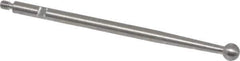 SPI - 1/8" Ball Diam, Steel, Ball Test Indicator Contact Point - 1-3/4" Contact Point Length, Use with Peacock Test Indicators - All Tool & Supply