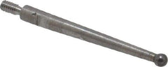 SPI - 0.08" Ball Diam, Carbide, Ball Test Indicator Contact Point - 1" Contact Point Length, Use with Mitutoyo Test Indicators - All Tool & Supply