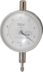 Teclock - 0.05" Range, 0-10 Dial Reading, 0.0001" Graduation Dial Drop Indicator - 2-13/64" Dial, 0.01" Range per Revolution, 0.0002" Accuracy, Revolution Counter - All Tool & Supply