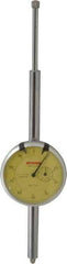 Peacock - 50mm Range, 0-100 Dial Reading, 0.01mm Graduation Dial Drop Indicator - 2-3/64" Dial, Revolution Counter - All Tool & Supply