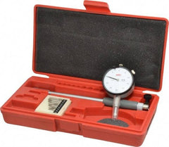 Value Collection - 8 Anvil, 0.7 to 1-1/2" Dial Bore Gage - 0.0005" Graduation, 5" Gage Depth - All Tool & Supply