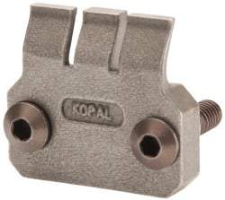 Mitee-Bite - 2-1/2mm Clamping Height, 880 Lb Clamping Pressure, Standard Height Single Stop Positioning Stop - 2-1/2mm Jaw Height, Spring Steel, Series Mitee-Bite Kopal Mini Clamps - All Tool & Supply