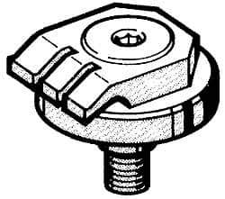 Mitee-Bite - 7-1/2mm Clamping Height, 880 Lb Clamping Pressure, Raised Height Swivel Stop Positioning Stop - 7-1/2mm Jaw Height, Spring Steel, Series Mitee-Bite Kopal Mini Clamps - All Tool & Supply