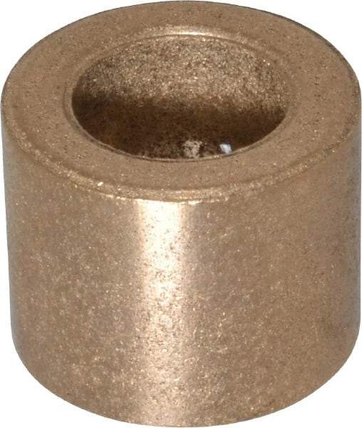 Boston Gear - 3/8" Inside x 5/8" Outside Diam, Oil Impregnated Bronze SAE-841 Sleeve Bearing - 1/2" OAL - All Tool & Supply