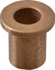 Boston Gear - 5/16" Inside x 7/16" Outside Diam, Oil Impregnated Bronze Sleeve Bearing - 5/8" Flange Outside Diam, 3/32" Flange Thickness, 5/8" OAL - All Tool & Supply