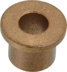 Boston Gear - 5/16" Inside x 1/2" Outside Diam, Oil Impregnated Bronze Sleeve Bearing - 11/16" Flange Outside Diam, 3/32" Flange Thickness, 1/2" OAL - All Tool & Supply