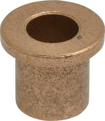 Boston Gear - 7/16" Inside x 5/8" Outside Diam, Oil Impregnated Bronze Sleeve Bearing - 7/8" Flange Outside Diam, 1/8" Flange Thickness, 3/4" OAL - All Tool & Supply