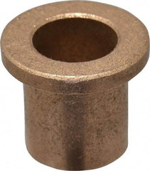 Boston Gear - 1/2" Inside x 5/8" Outside Diam, Oil Impregnated Bronze Sleeve Bearing - 7/8" Flange Outside Diam, 1/8" Flange Thickness, 3/4" OAL - All Tool & Supply