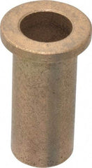 Boston Gear - 1/2" Inside x 5/8" Outside Diam, Oil Impregnated Bronze Sleeve Bearing - 7/8" Flange Outside Diam, 1/8" Flange Thickness, 1-1/2" OAL - All Tool & Supply