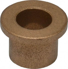 Boston Gear - 1/2" Inside x 11/16" Outside Diam, Oil Impregnated Bronze Sleeve Bearing - 15/16" Flange Outside Diam, 1/8" Flange Thickness, 5/8" OAL - All Tool & Supply