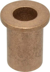 Boston Gear - 1/2" Inside x 3/4" Outside Diam, Oil Impregnated Bronze Sleeve Bearing - 1" Flange Outside Diam, 1/8" Flange Thickness, 1-1/4" OAL - All Tool & Supply