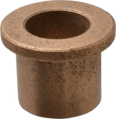 Boston Gear - 9/16" Inside x 3/4" Outside Diam, Oil Impregnated Bronze Sleeve Bearing - 1" Flange Outside Diam, 1/8" Flange Thickness, 3/4" OAL - All Tool & Supply