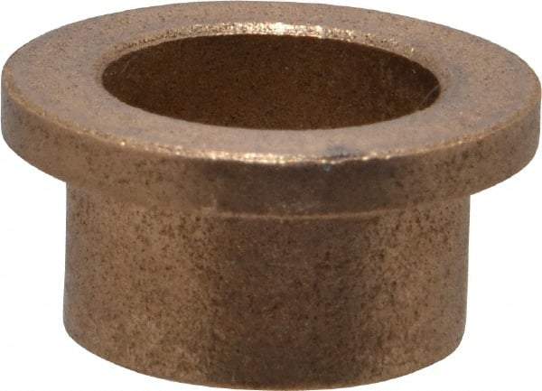 Boston Gear - 5/8" Inside x 3/4" Outside Diam, Oil Impregnated Bronze Sleeve Bearing - 1" Flange Outside Diam, 1/8" Flange Thickness, 1/2" OAL - All Tool & Supply