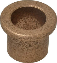 Boston Gear - 5/8" Inside x 3/4" Outside Diam, Oil Impregnated Bronze Sleeve Bearing - 1" Flange Outside Diam, 1/8" Flange Thickness, 3/4" OAL - All Tool & Supply