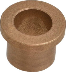 Boston Gear - 5/8" Inside x 13/16" Outside Diam, Oil Impregnated Bronze Sleeve Bearing - 1-1/16" Flange Outside Diam, 5/32" Flange Thickness, 3/4" OAL - All Tool & Supply