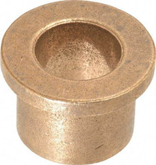 Boston Gear - 5/8" Inside x 7/8" Outside Diam, Oil Impregnated Bronze Sleeve Bearing - 1-1/8" Flange Outside Diam, 5/32" Flange Thickness, 3/4" OAL - All Tool & Supply