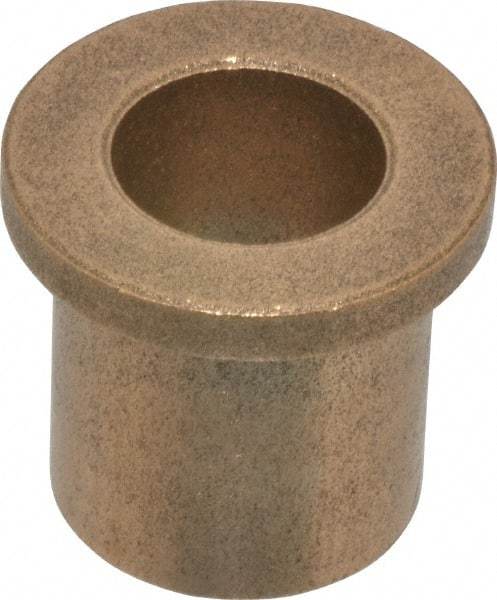 Boston Gear - 5/8" Inside x 7/8" Outside Diam, Oil Impregnated Bronze Sleeve Bearing - 1-1/8" Flange Outside Diam, 5/32" Flange Thickness, 1" OAL - All Tool & Supply