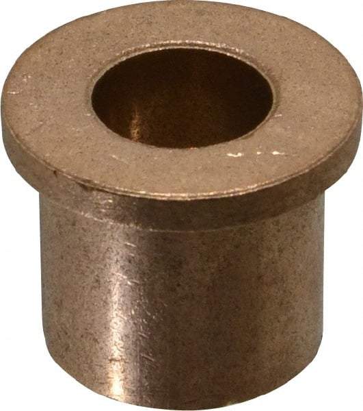 Boston Gear - 5/8" Inside x 1" Outside Diam, Oil Impregnated Bronze Sleeve Bearing - 1-1/4" Flange Outside Diam, 5/32" Flange Thickness, 1" OAL - All Tool & Supply