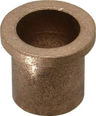 Boston Gear - 3/4" Inside x 7/8" Outside Diam, Oil Impregnated Bronze Sleeve Bearing - 1-1/8" Flange Outside Diam, 5/32" Flange Thickness, 1" OAL - All Tool & Supply