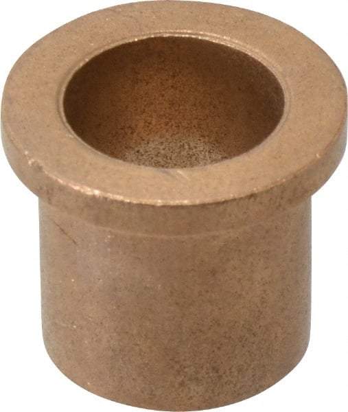 Boston Gear - 3/4" Inside x 15/16" Outside Diam, Oil Impregnated Bronze Sleeve Bearing - 1-3/16" Flange Outside Diam, 5/32" Flange Thickness, 1" OAL - All Tool & Supply