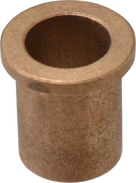 Boston Gear - 3/4" Inside x 15/16" Outside Diam, Oil Impregnated Bronze Sleeve Bearing - 1-3/16" Flange Outside Diam, 5/32" Flange Thickness, 1-1/4" OAL - All Tool & Supply