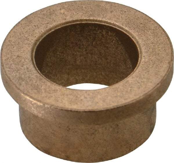 Boston Gear - 3/4" Inside x 1" Outside Diam, Oil Impregnated Bronze Sleeve Bearing - 1-1/4" Flange Outside Diam, 5/32" Flange Thickness, 5/8" OAL - All Tool & Supply