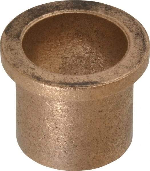 Boston Gear - 7/8" Inside x 1" Outside Diam, Oil Impregnated Bronze Sleeve Bearing - 1-1/4" Flange Outside Diam, 5/32" Flange Thickness, 1" OAL - All Tool & Supply