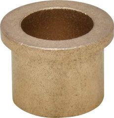 Boston Gear - 7/8" Inside x 1-1/8" Outside Diam, Oil Impregnated Bronze Sleeve Bearing - 1-3/8" Flange Outside Diam, 5/32" Flange Thickness, 1" OAL - All Tool & Supply