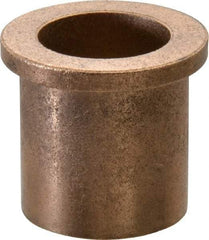 Boston Gear - 7/8" Inside x 1-1/8" Outside Diam, Oil Impregnated Bronze Sleeve Bearing - 1-3/8" Flange Outside Diam, 5/32" Flange Thickness, 1-1/4" OAL - All Tool & Supply