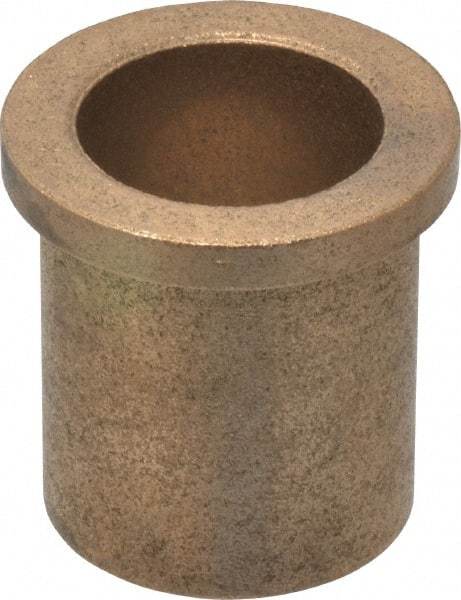 Boston Gear - 1" Inside x 1-1/4" Outside Diam, Oil Impregnated Bronze Sleeve Bearing - 1-1/2" Flange Outside Diam, 3/16" Flange Thickness, 1-1/2" OAL - All Tool & Supply