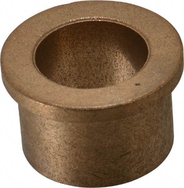 Boston Gear - 1" Inside x 1-3/8" Outside Diam, Oil Impregnated Bronze Sleeve Bearing - 1-5/8" Flange Outside Diam, 3/16" Flange Thickness, 1" OAL - All Tool & Supply