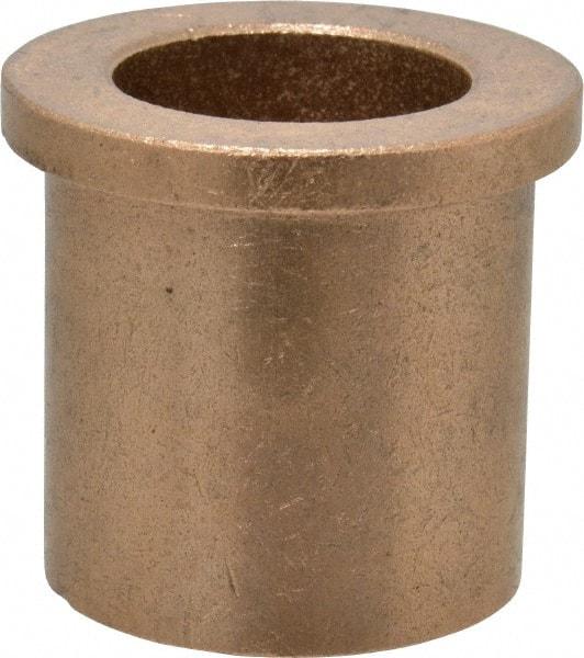 Boston Gear - 1" Inside x 1-3/8" Outside Diam, Oil Impregnated Bronze Sleeve Bearing - 1-5/8" Flange Outside Diam, 3/16" Flange Thickness, 1-1/2" OAL - All Tool & Supply