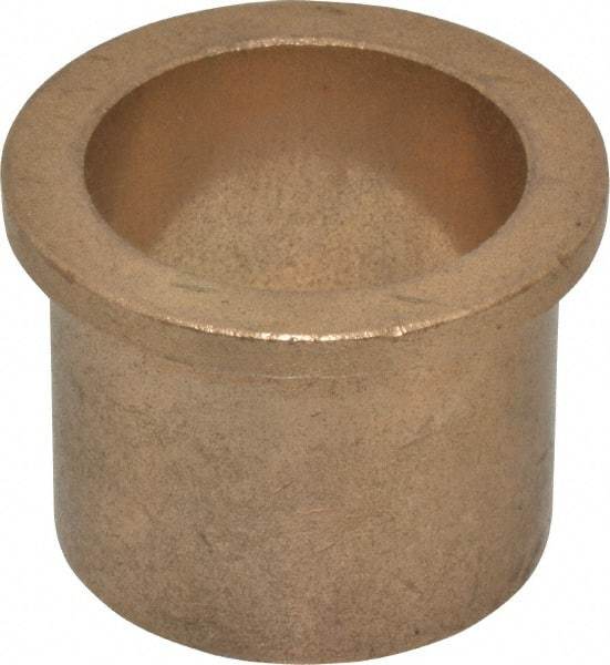 Boston Gear - 1-1/2" Inside x 1-3/4" Outside Diam, Oil Impregnated Bronze Sleeve Bearing - 2-1/16" Flange Outside Diam, 3/16" Flange Thickness, 1-1/2" OAL - All Tool & Supply