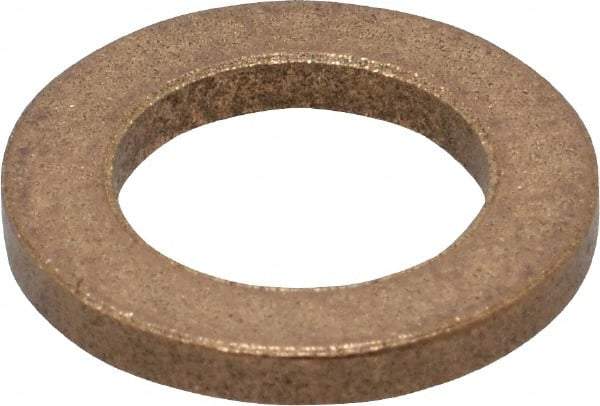 Boston Gear - 0.628" Inside x 1" Outside Diam, 1/8" Thick, Bronze SAE-841 Thrust Bearing - 10,000 Max Pressure x Velocity - All Tool & Supply