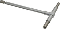 Value Collection - 2-1/8 to 3-1/2 Inch, 5.85 Inch Overall Length, Telescoping Gage - 5 Inch Long Handle, Hardened Tool Steel, Satin Chrome Finish - All Tool & Supply