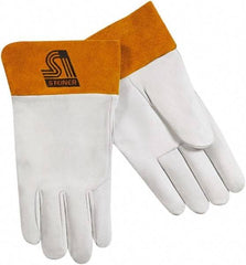 Steiner - Size XL Unlined Kidskin Welding Glove - 11-1/2" OAL, Safety Cuff, For TIG - All Tool & Supply