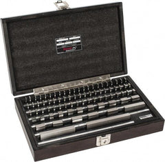 Starrett - 81 Piece, 0.05 to 4", Grade 0, Steel Gage Block Set - Rectangular - All Tool & Supply