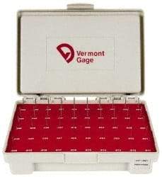 Vermont Gage - 50 Piece, 0.011-0.06 Inch Diameter Plug and Pin Gage Set - Plus 0.0002 Inch Tolerance, Class ZZ - All Tool & Supply