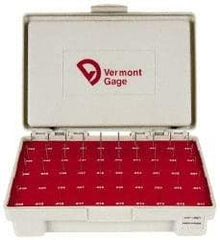 Vermont Gage - 50 Piece, 0.011-0.06 Inch Diameter Plug and Pin Gage Set - Plus 0.0002 Inch Tolerance, Class ZZ - All Tool & Supply