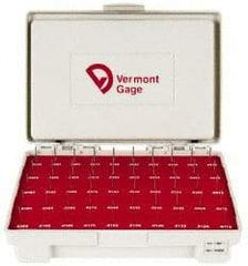 Vermont Gage - 50 Piece, 0.0115-0.0605 Inch Diameter Plug and Pin Gage Set - Plus 0.0002 Inch Tolerance, Class ZZ - All Tool & Supply