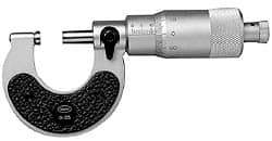 Mahr - 50 to 75mm Range, 0.01mm Graduation, Mechanical Outside Micrometer - Ratchet Stop Thimble, Accurate to 5µm - All Tool & Supply