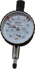 Mahr - 3mm Range, 0-45 Dial Reading, 0.01mm Graduation Dial Drop Indicator - 34mm Dial, 0.01mm Range per Revolution - All Tool & Supply