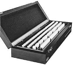 Mahr - 111 Piece, 0.5 to 100mm, Grade 2, Ceramic Gage Block Set - Rectangular - All Tool & Supply